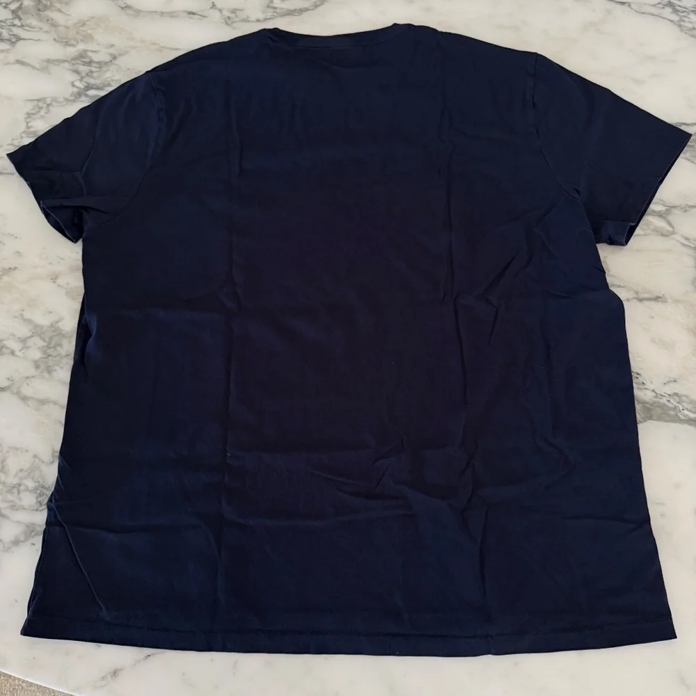 Polo Ralph Lauren‎ Cotton Men's Navy Blue Polo Short sleeve shirt, XXL